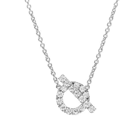 white gold hermes link necklace|Hermes gold jewelry.